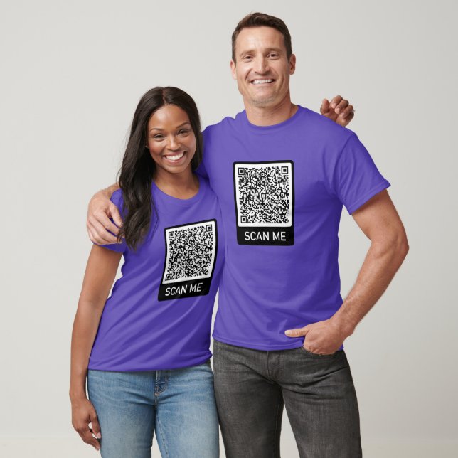 Tu QR Code Scan Info Camiseta Tu Gracioso Regalo (Unisexo)