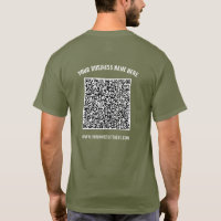 Tu QR Code Scan Nombre Sitio Web Empresa Camiseta
