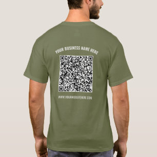 Tu QR Code Scan Nombre Sitio Web Empresa Camiseta
