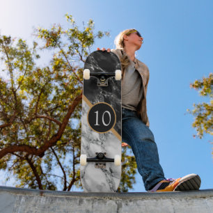 Tu regalo de natalidad para skateboard Mármol blan