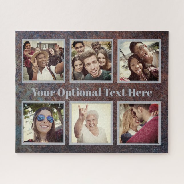TU rompecabezas de fotos y fotos de texto (Horizontal)