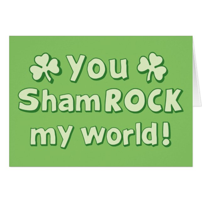 Tú ShamROCK Mi Mundo (Anverso (Horizontal))