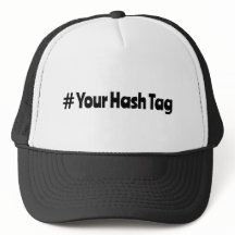 Tu sombrero Hash Tag Black Trucker