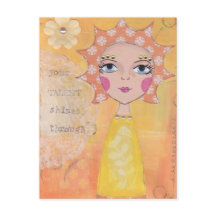 Tu talento brilla a través de la postal