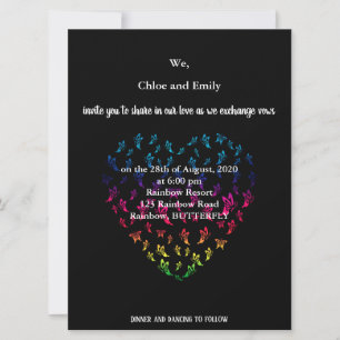Tu tarjeta de invitación a la boda LGBTQ