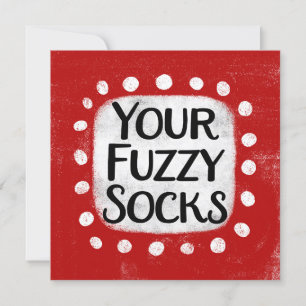 Tu tarjeta de saludo de Socks difusas