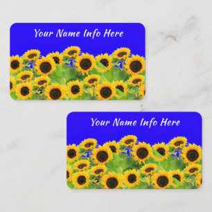 Tu tarjeta de visita Sunflowers Colores de la band