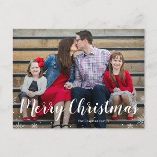 Tu tarjeta postal de invierno con saludo navideño