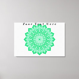 Tu texto aquí Personalizado Arte Estirado Imprimir