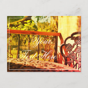 Tu Texto Aquí Villa Siente Postal Hermosa
