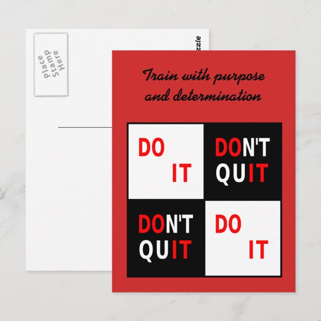 Tu texto no sale de la postal motivacional (Anverso / Reverso)