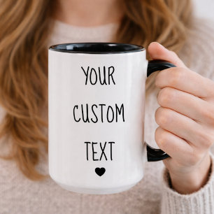 Tu Texto Personalizado Aquí Taza de Café Personali