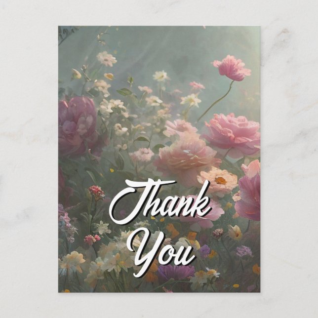 Tu texto personalizado flores mixtas 20 plantilla (Anverso)