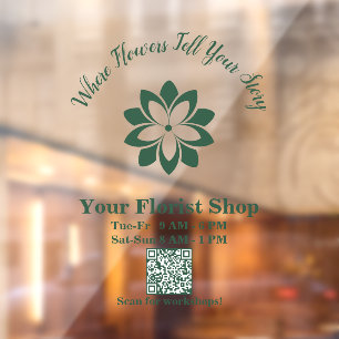 🌸 tu tienda de florística, Rótulo de vinilo en Pe