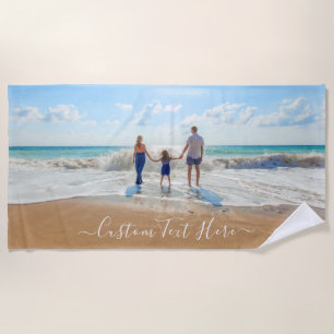Tu toalla de playa personalizada con texto Persona