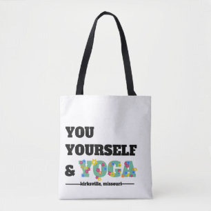 Tú, tú mismo y la bolsa de tote floral de yoga