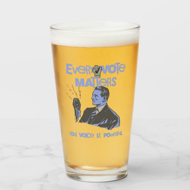 Tu voto importa las elecciones azul político impre (Anverso (lleno))