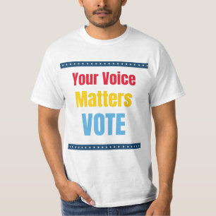 Tu voz importa - Vota camiseta