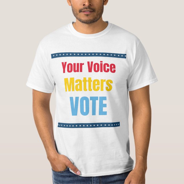 Tu voz importa - Vota camiseta (Anverso)