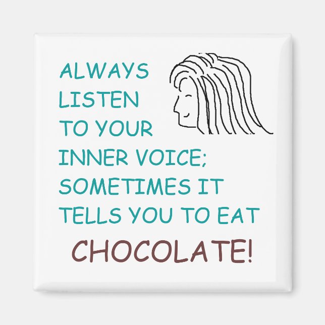 TU VOZ INTERNA - imán (Frente)