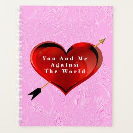 Tú y Yo Corazón en Cuaderno en Espiral de Hielo Ro