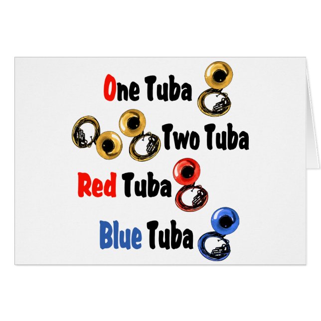 Tuba azul tuba roja (Anverso (Horizontal))