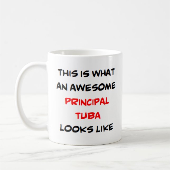 tuba principal, taza de café impresionante (Izquierda)