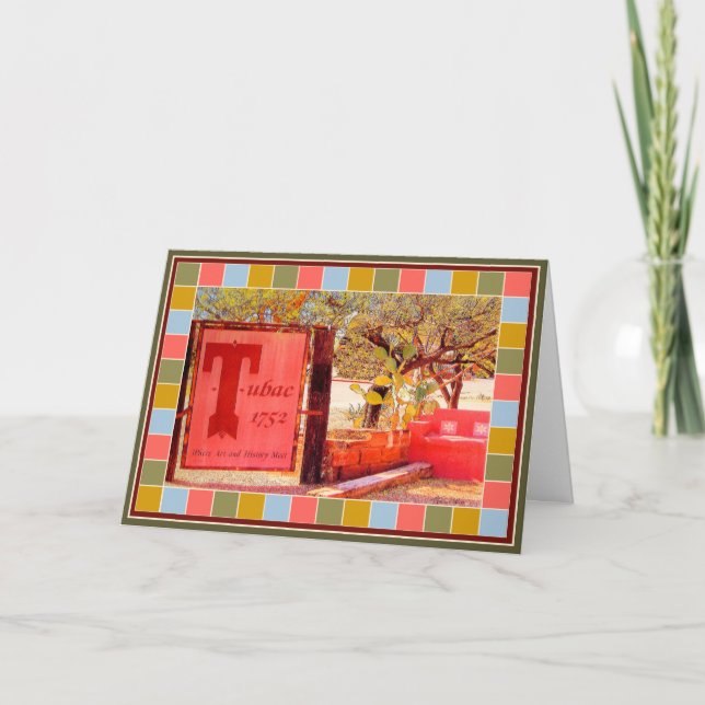 Tubac arrincona la tarjeta de felicitación del (Anverso)