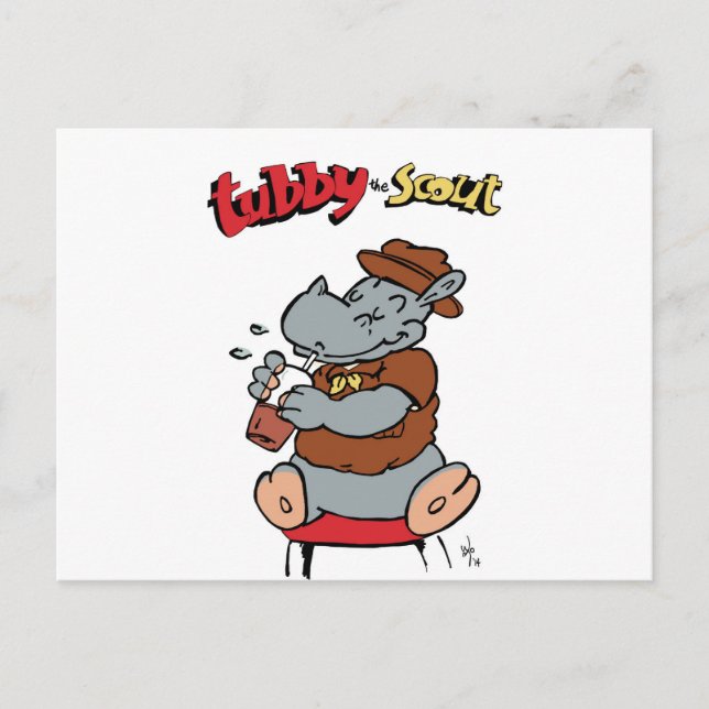 Tubby: tarjeta postal de Scout (Anverso)