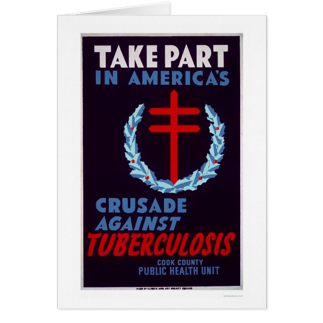 Tuberculosis de la lucha WPA 1940 (Frente)