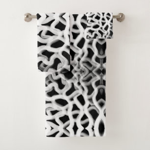 Tubería tubular blanca sobre negro