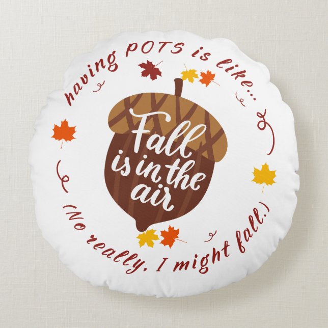 Tuberías Caídas Tema Almohada redonda (Anverso)