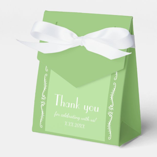 Tuberose deja caja personalizada de favores partid (Front Side)