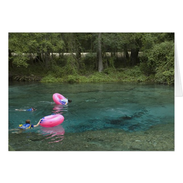 Tubers en la tarjeta en blanco de primavera (Anverso (Horizontal))