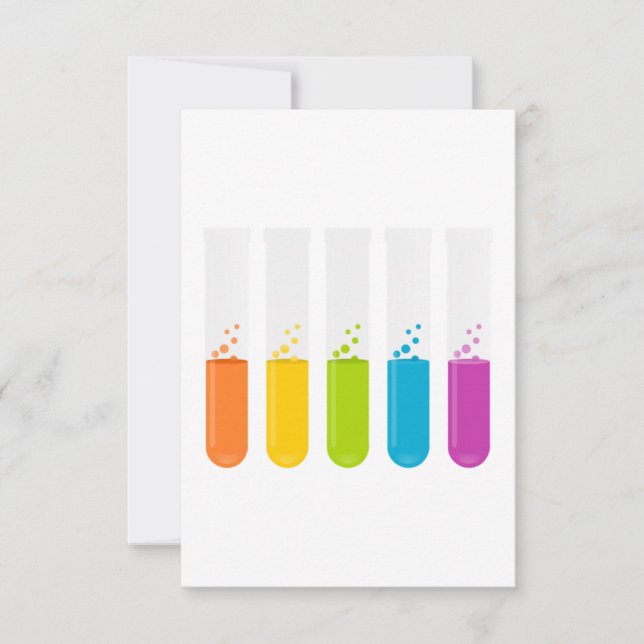 Tubos de prueba de ciencia química (Anverso)