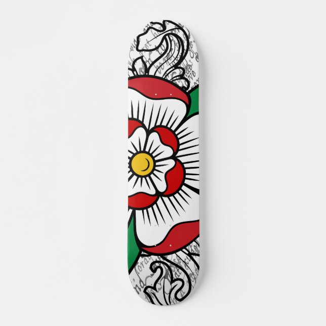 Tudor Rosa Skateboard Decks (Anverso )