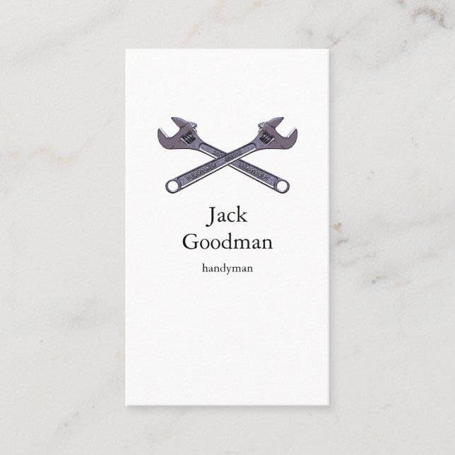 tuerce la tarjeta de visita (Anverso)