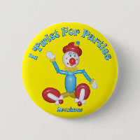 Tuerzo para el globo del payaso del botón de los
