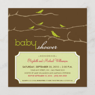  ¡Tuitea! ¡Tuitea! Invitación a Baby Shower (cal)
