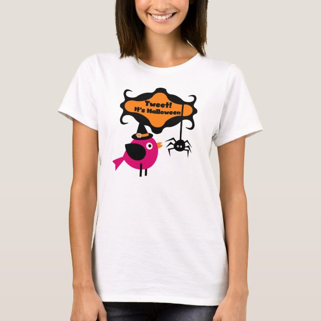 Tuitear camisetas y regalos de Halloween (Anverso)