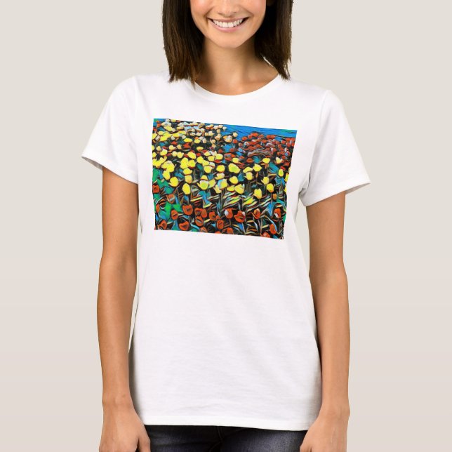 Tulip Basic Tank Top (Blanco) con Dreaming (Anverso)