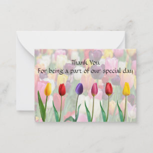Tulip Blossom Tarjetas de agradecimiento