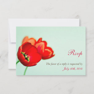 Tulip de primavera rojo menta floral respuesta bod