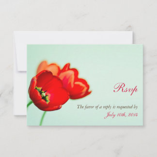 Tulip de primavera rojo menta floral respuesta bod
