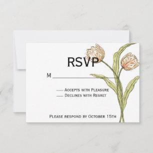 Tulip de primavera RSVP (personalizable completo)