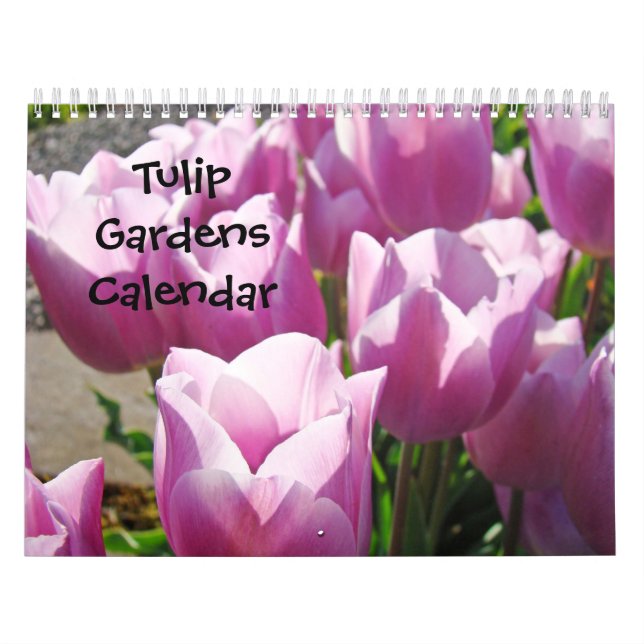 Tulip Gardens Naturaleza del calendario Flores col (Tapa)