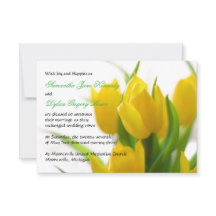 Tulipán Amarillo - Anuncio de Boda 3x5