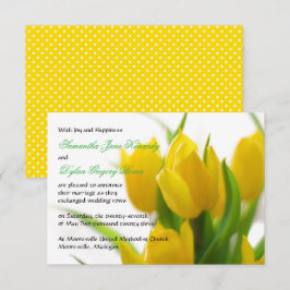 Tulipán Amarillo - Anuncio de Boda 3x5