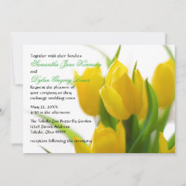 Tulipán amarillo - Invitación a la boda