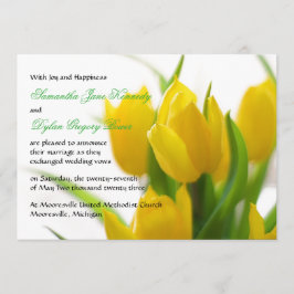 Tulipán amarillo - Invitación Boda